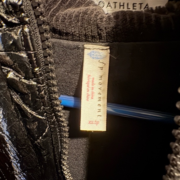 Free People Movement Black Polar Ice Puffer Pullover Hooded Ski Jacket Size XS - Picture 12 of 12